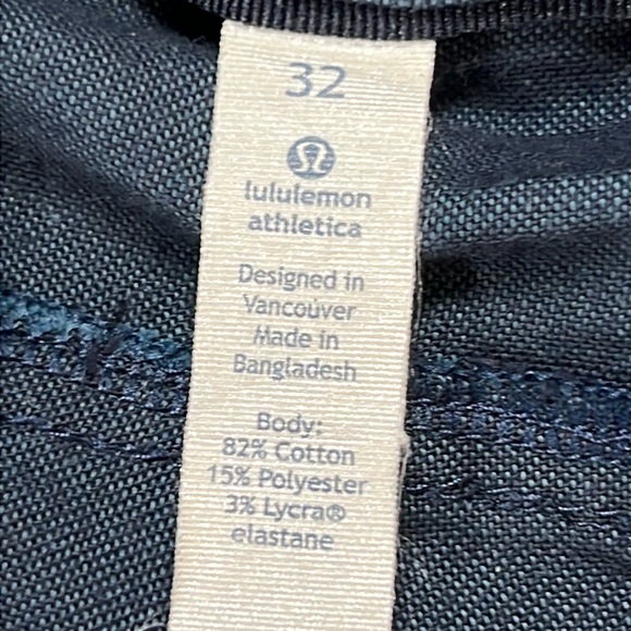 LULULEMON The Works Shorts Men 32 Blue 10” Stretch Lightweight Comfort Golf - Picture 8 of 17